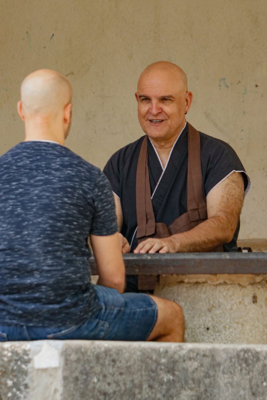 Zazen durante el retiro