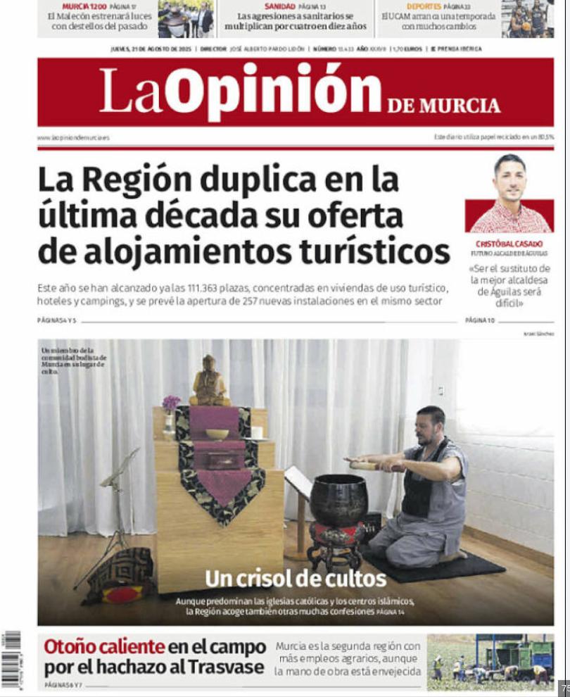 Cover image for Murcia Soto Zen dojo featured in regional press
